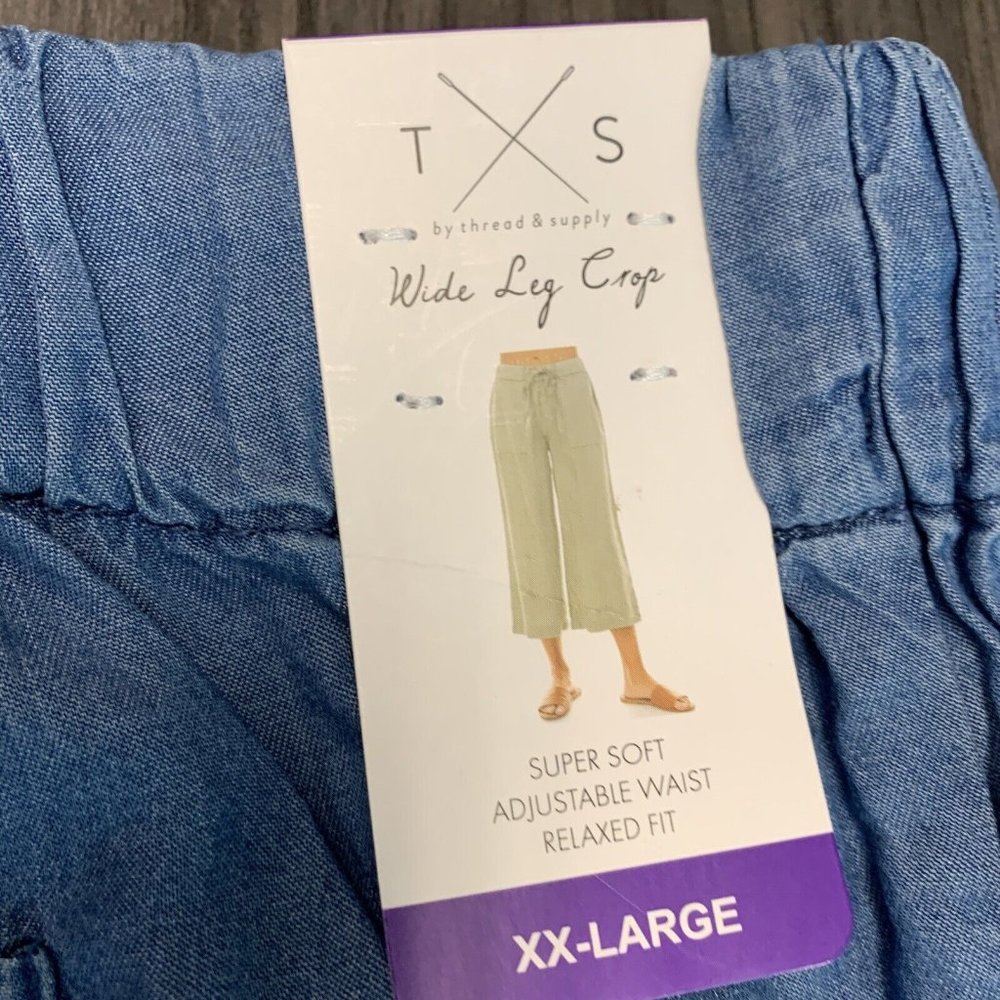 T&S Thread & Supply Women's Super Soft Wide Leg Crop Pants